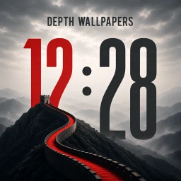 Depth Wallpapers 4k Live Clock icon